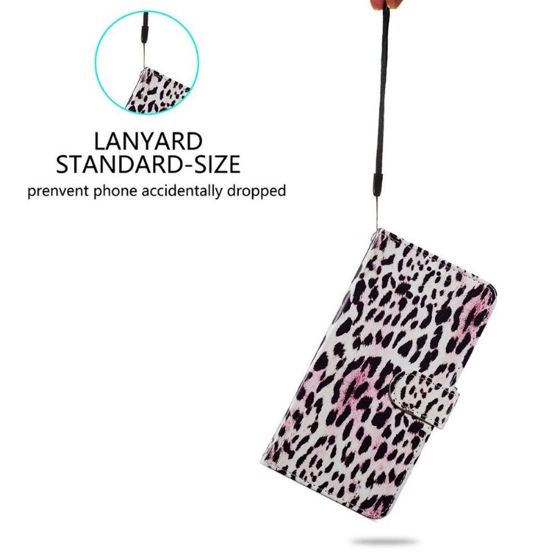 Flip Case Poco M4 Pro 4G Hemming Leopard-kuvio