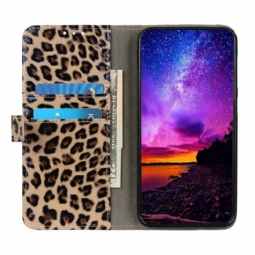 Kotelot Poco M4 Pro 4G Faux Leather Leopard Style