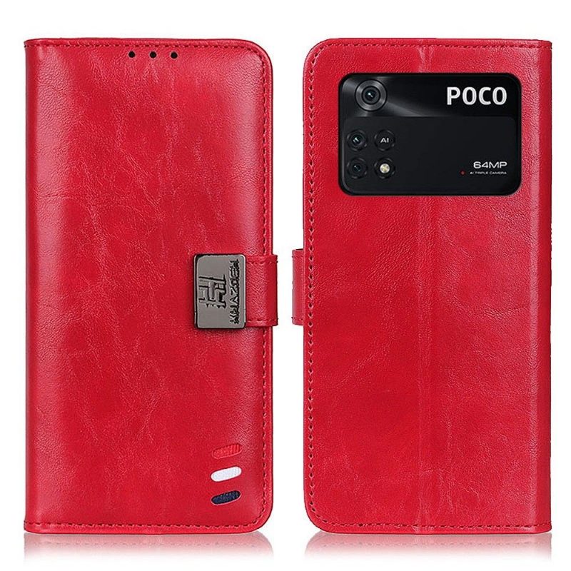 Nahkakotelo Poco M4 Pro 4G Melody Leather Effect Khazneh