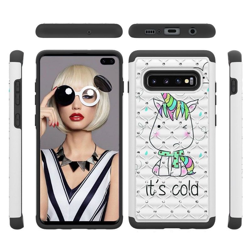 Kuori Samsung Galaxy S10 Plus Alkuperäinen Luxury Unicorn Pattern