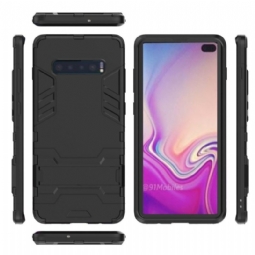 Kuori Samsung Galaxy S10 Plus Cool Guard Iskunkestävä Integroidulla Jalustalla