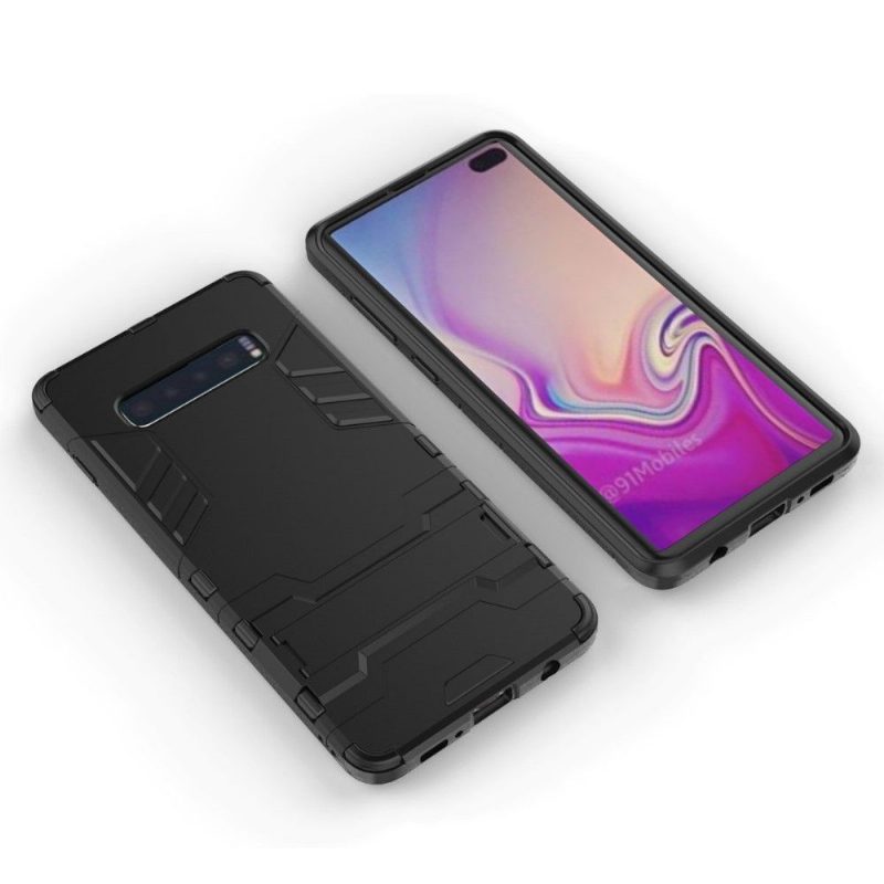 Kuori Samsung Galaxy S10 Plus Cool Guard Iskunkestävä Integroidulla Jalustalla