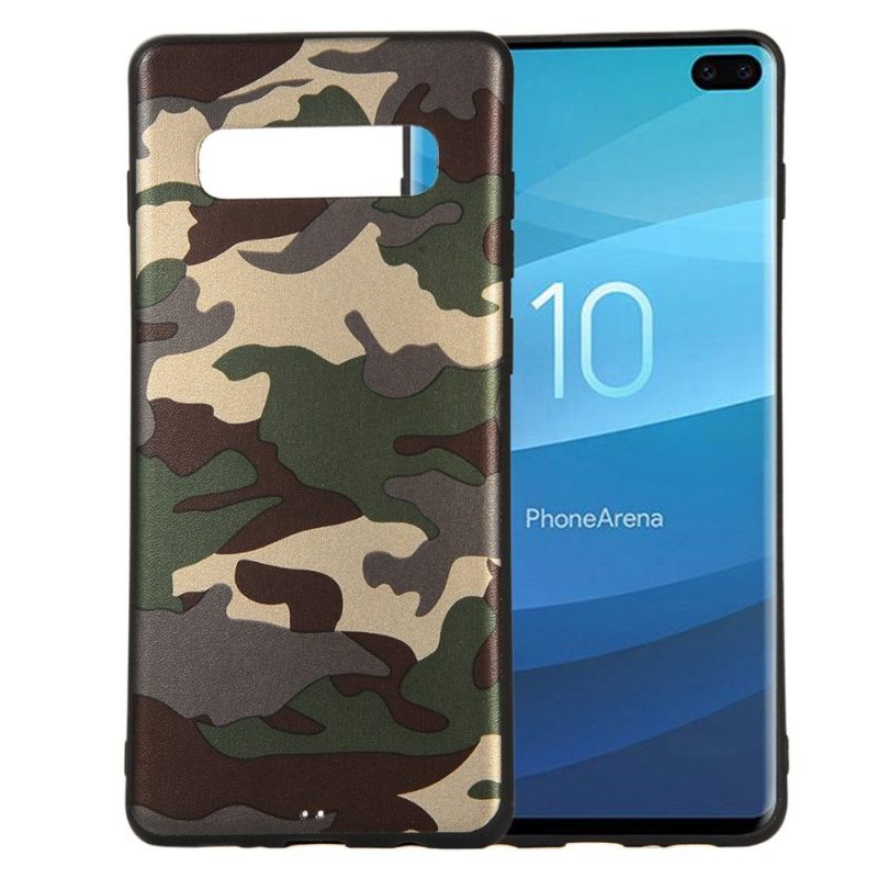 Kuori Samsung Galaxy S10 Plus Military Camouflage Gel