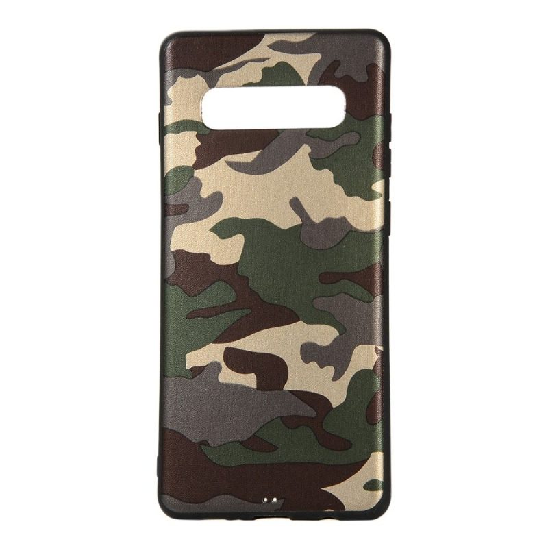 Kuori Samsung Galaxy S10 Plus Military Camouflage Gel