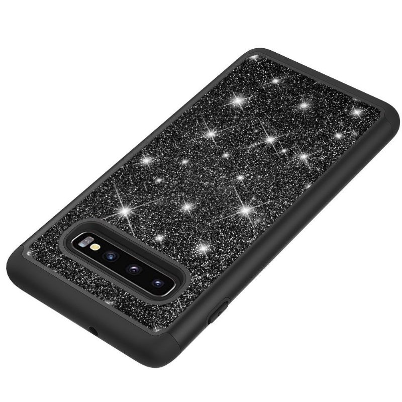 Kuori Samsung Galaxy S10 Plus Sequins La Delphine Iskunkestävä