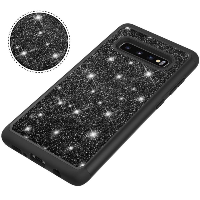 Kuori Samsung Galaxy S10 Plus Sequins La Delphine Iskunkestävä