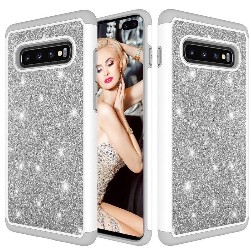 Kuori Samsung Galaxy S10 Plus Sequins La Delphine Iskunkestävä