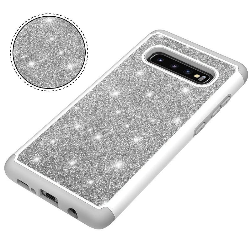 Kuori Samsung Galaxy S10 Plus Sequins La Delphine Iskunkestävä