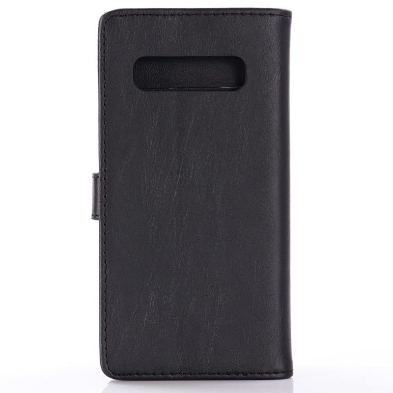 Nahkakuori Samsung Galaxy S10 Plus Faux Leather Retro