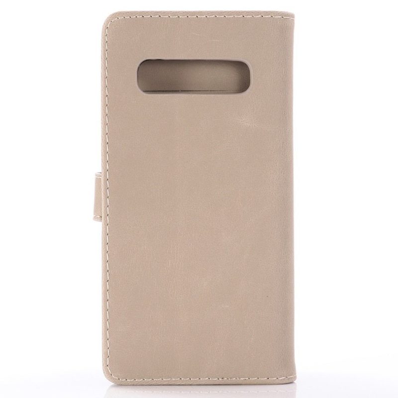 Nahkakuori Samsung Galaxy S10 Plus Faux Leather Retro