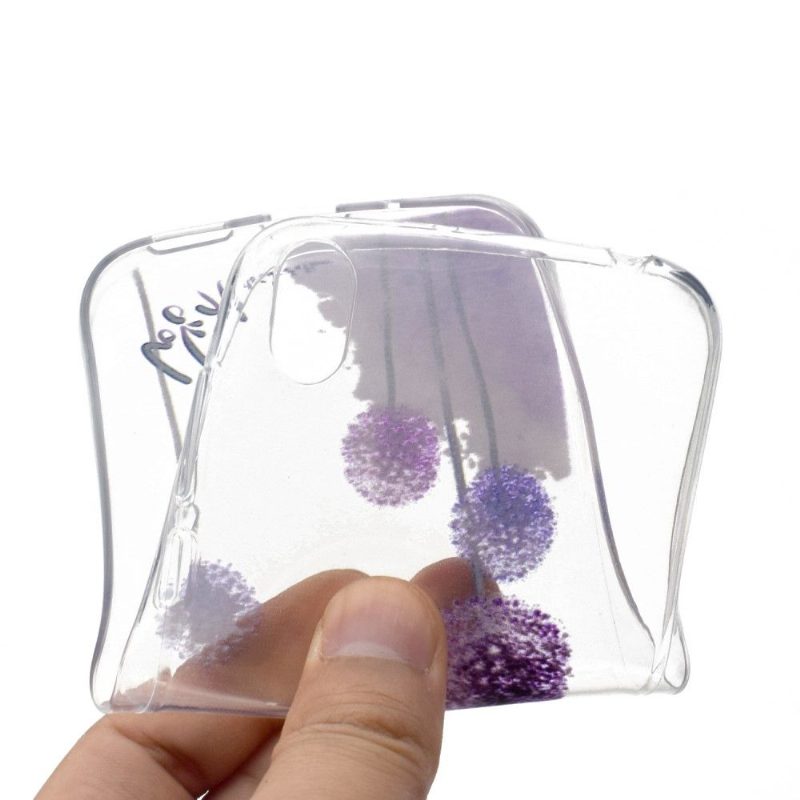 Kuori Huawei Y5 2019 Purple Dandelions