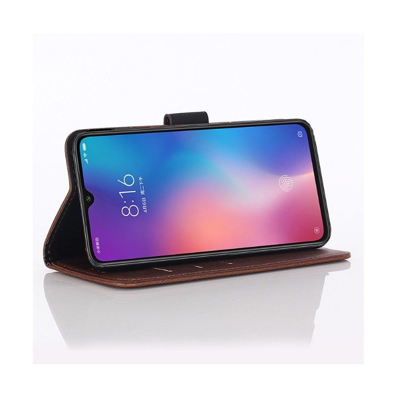 Kuoret Xiaomi Mi 9 Faux Leather Chic Retro