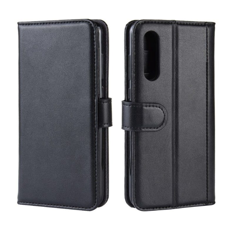 Kuoret Xiaomi Mi 9 Premium Leather - Musta