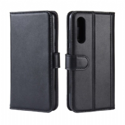 Kuoret Xiaomi Mi 9 Premium Leather - Musta