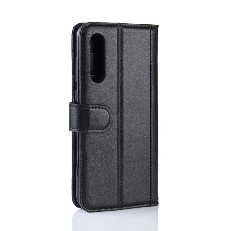 Kuoret Xiaomi Mi 9 Premium Leather - Musta