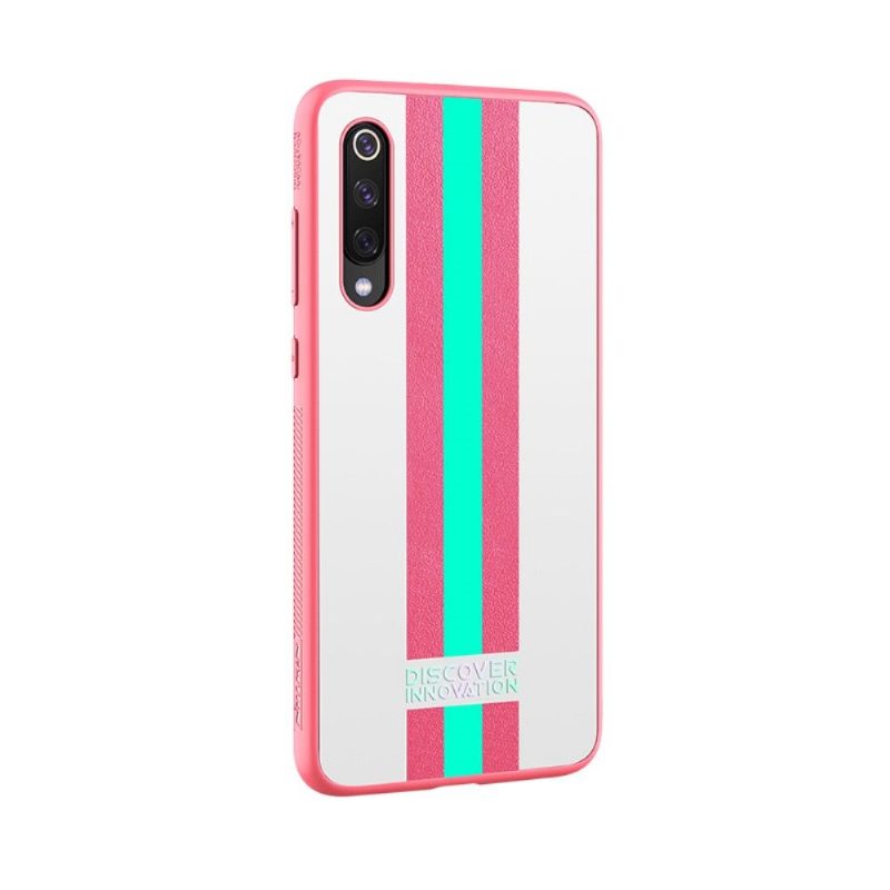 Kuori Xiaomi Mi 9 Nillkin Striped Patterns - Vaaleanpunainen/vihreä