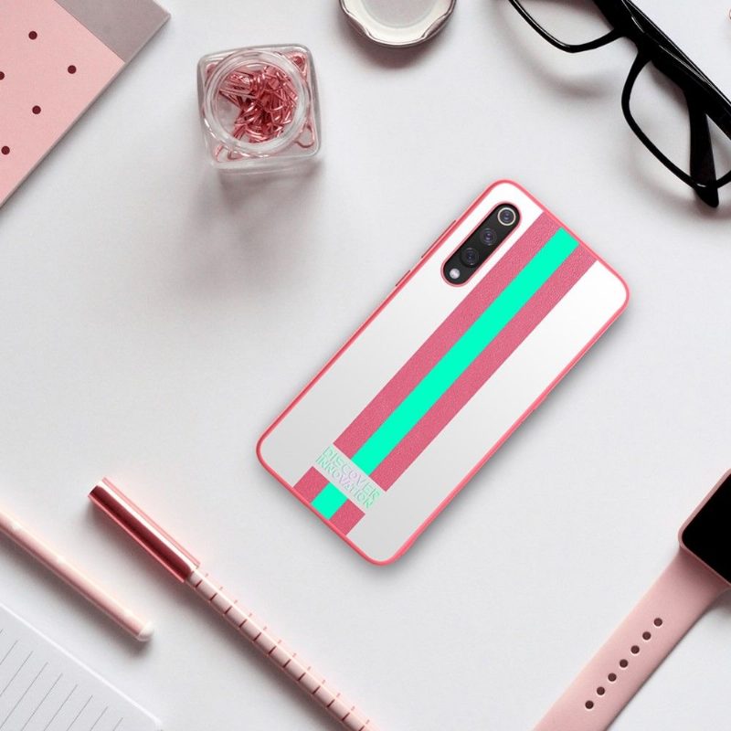 Kuori Xiaomi Mi 9 Nillkin Striped Patterns - Vaaleanpunainen/vihreä