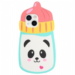 Kuori iPhone 13 Mini 3d Panda Tuttipullo Hihnalla