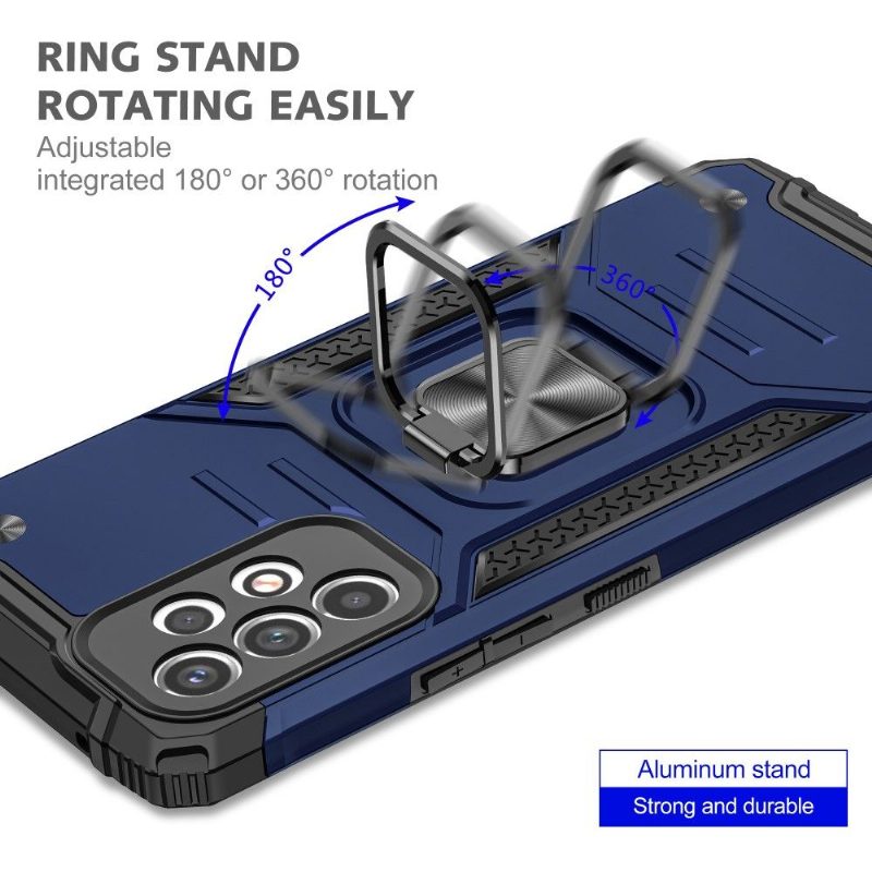 Case Samsung Galaxy A33 5G Heavy Duty Pyörivällä Renkaalla