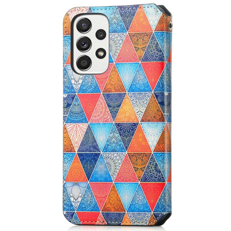 Flip Case Samsung Galaxy A33 5G Hemming Kotelot Flip Flap Flip Mandala Kaleidoskooppi