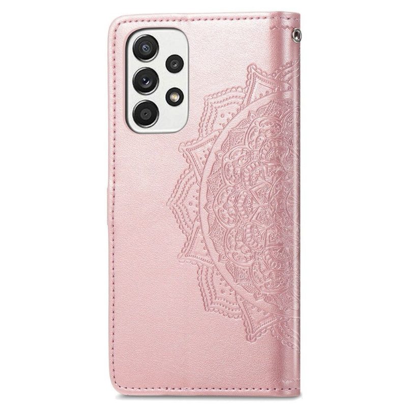 Kotelot Samsung Galaxy A33 5G Mandala Relief Faux Leather