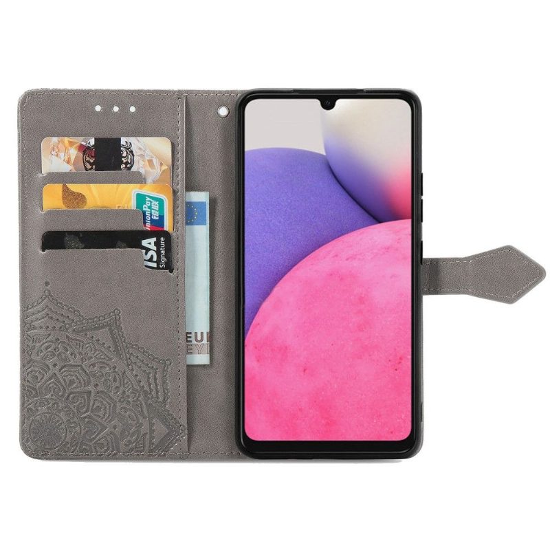 Kotelot Samsung Galaxy A33 5G Mandala Relief Faux Leather