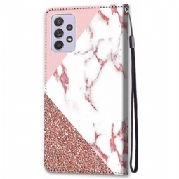 Kotelot Samsung Galaxy A33 5G Suojakuori Marble Glitter