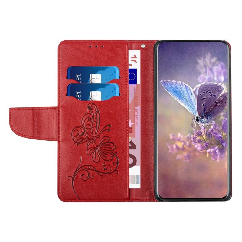 Kuoret Samsung Galaxy A33 5G Kotelot Flip Butterfly