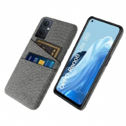 Case Oppo Reno 8 Lite Korttipidikkeen Kangas