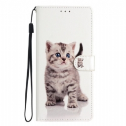 Kotelot Oppo Reno 8 Lite Suojaketju Kuori Strappy Kitten