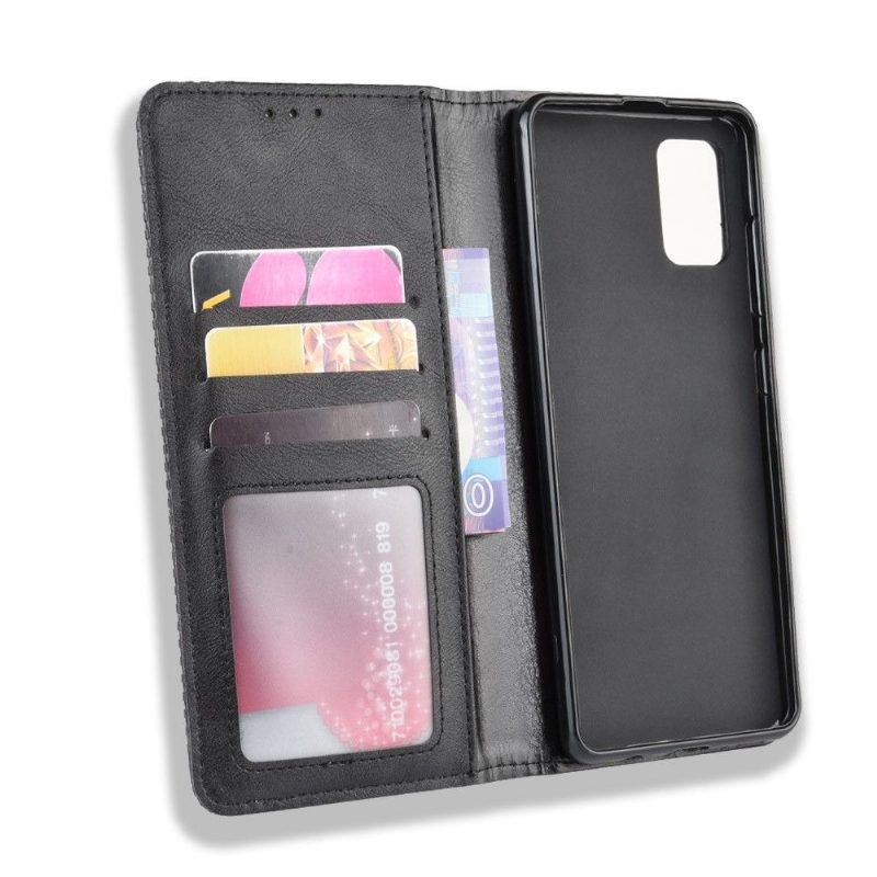 Flip Case Samsung Galaxy A71 Hemming Cirénius-tyylinen Nahka