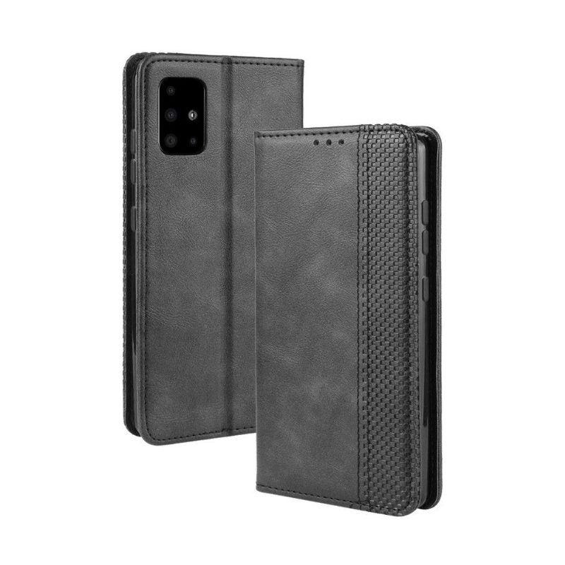 Flip Case Samsung Galaxy A71 Hemming Cirénius-tyylinen Nahka