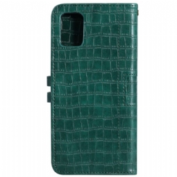 Kotelot Samsung Galaxy A71 Alkuperäinen Croc Effect -nahkatyyli