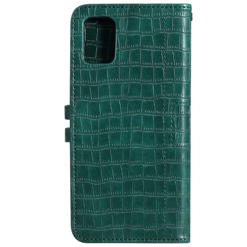 Kotelot Samsung Galaxy A71 Alkuperäinen Croc Effect -nahkatyyli