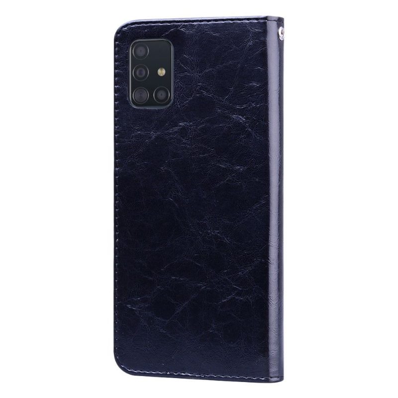 Kuoret Samsung Galaxy A71 Suojakuori Deluxe Vintage Leather Effect