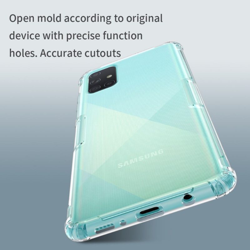 Kuori Samsung Galaxy A71 Hemming Nillkin Nature Reforced Corners