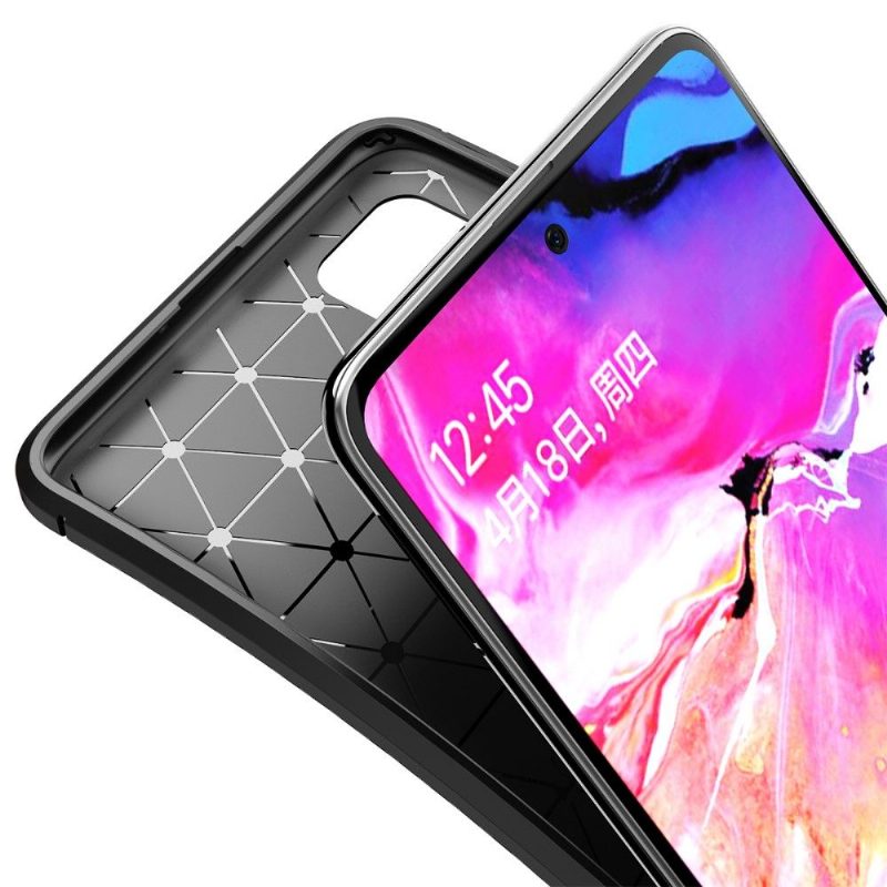 Kuori Samsung Galaxy A71 Style Hiilikuitu Geelissä