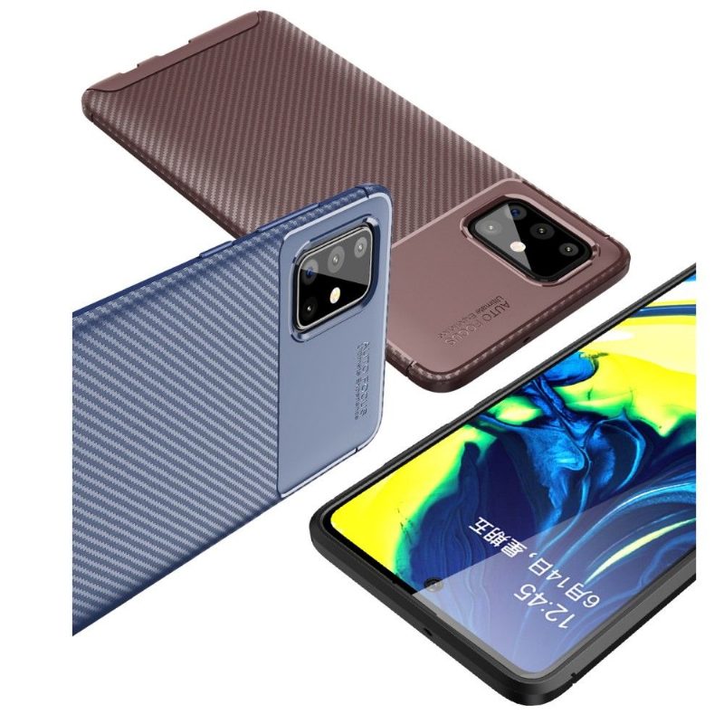 Kuori Samsung Galaxy A71 Style Hiilikuitu Geelissä