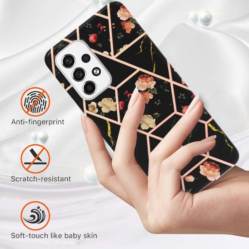 Case Samsung Galaxy A53 5G Marmori Ja Kukat