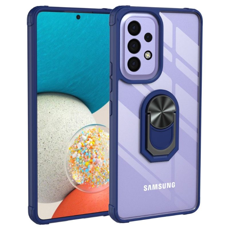 Case Samsung Galaxy A53 5G Murtumaton Puhelinkuoret Suojakuori Läpinäkyvä Renkaalla