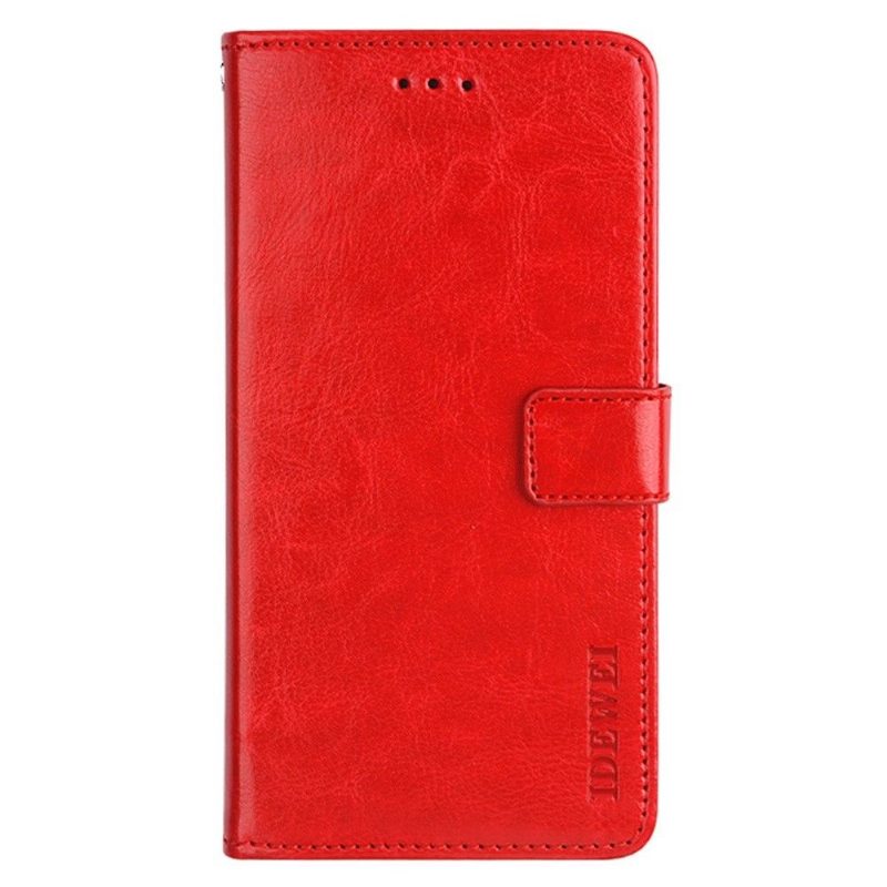 Flip Case Samsung Galaxy A53 5G Hemming Kotelot Flip Idewei Folio -nahkaefekti