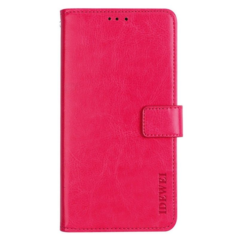 Flip Case Samsung Galaxy A53 5G Hemming Kotelot Flip Idewei Folio -nahkaefekti