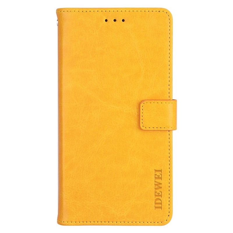 Flip Case Samsung Galaxy A53 5G Hemming Kotelot Flip Idewei Folio -nahkaefekti