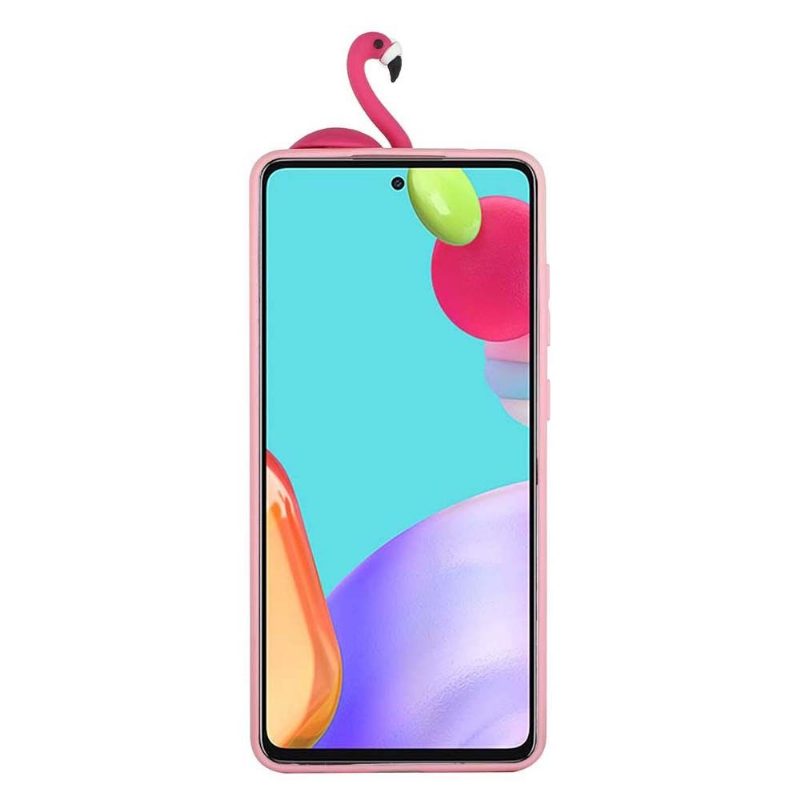 Kuori Samsung Galaxy A53 5G Silicone Flamingo 3d