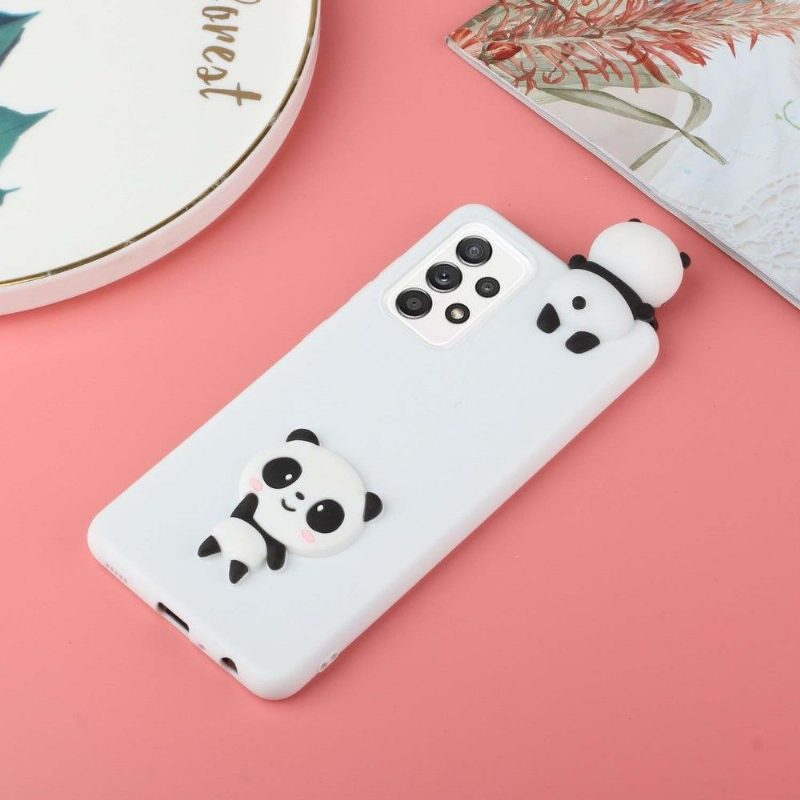 Kuori Samsung Galaxy A53 5G Silicone Panda 3d