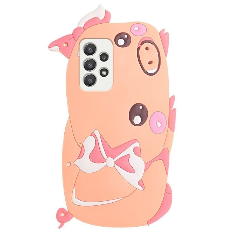 Kuori Samsung Galaxy A53 5G Suojakuori Pig 3d Hihnalla