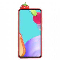 Kuori Samsung Galaxy A53 5G Suojakuori Silicone Strawberry 3d