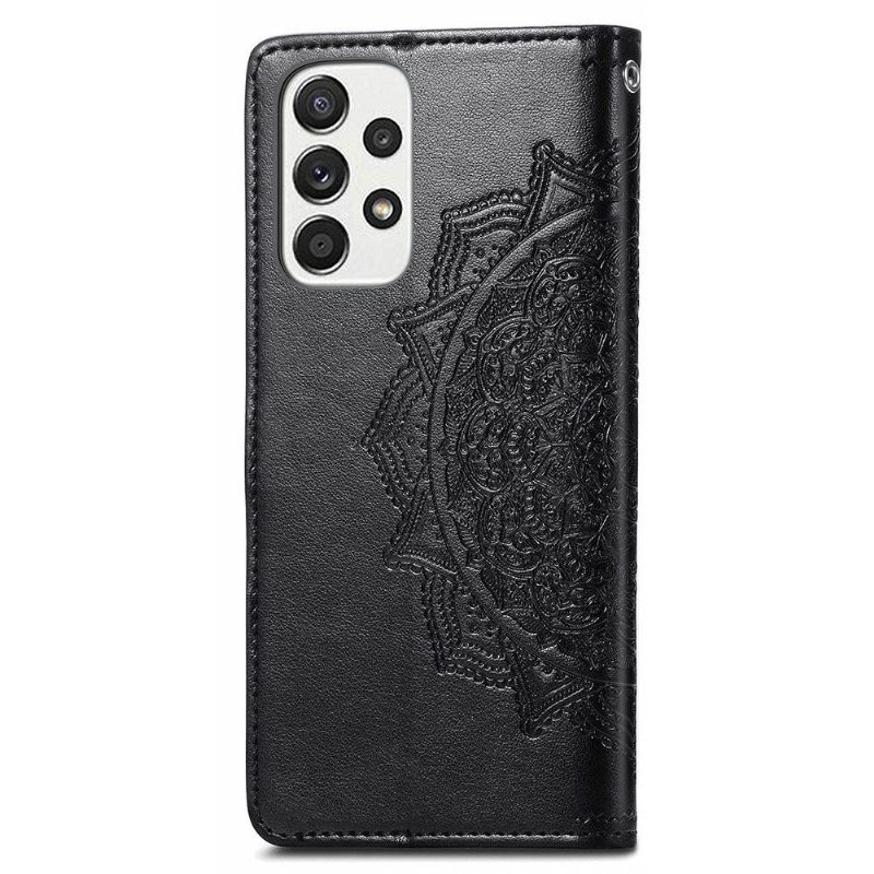 Nahkakotelo Samsung Galaxy A53 5G Murtumaton Puhelinkuoret Mandala Relief Faux Leather