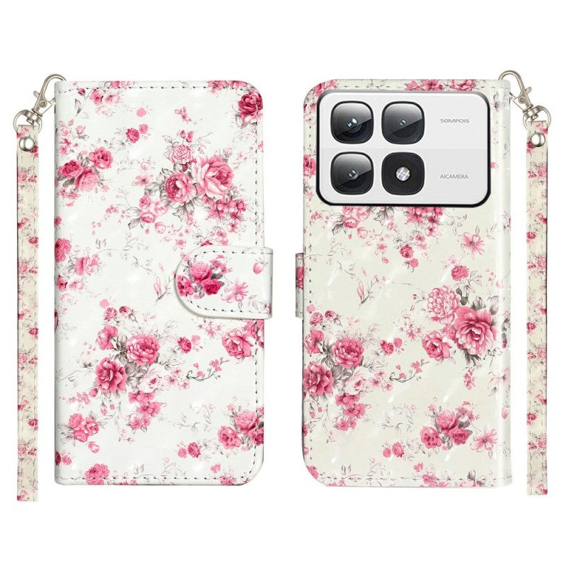 Kotelot Xiaomi 14t Pro Strap Roses