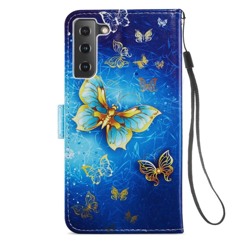 Kotelot Samsung Galaxy S21 FE Golden Butterfly